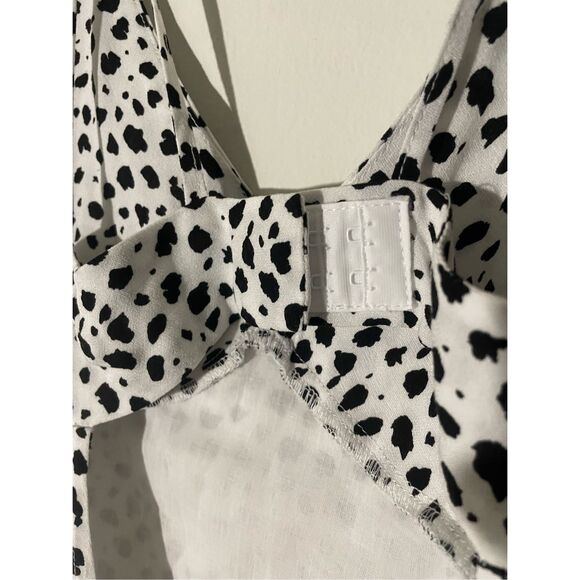 NEW kendall & kylie with pacsun white and black leopard print skinny strap open - Picture 4 of 5